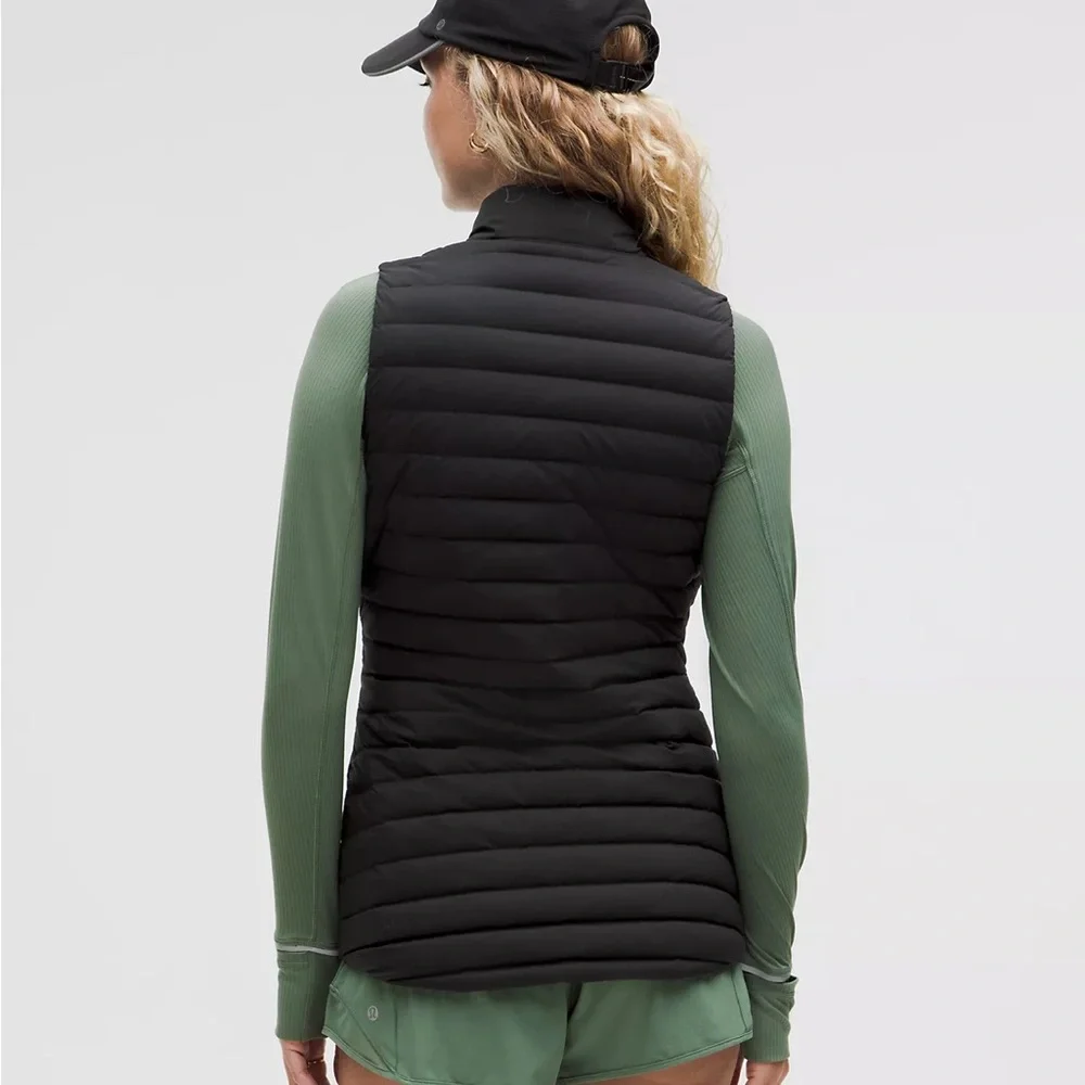 NWT lululemon pack it down black vest, water-resistant, windproof, slim fit - Picture 5 of 12